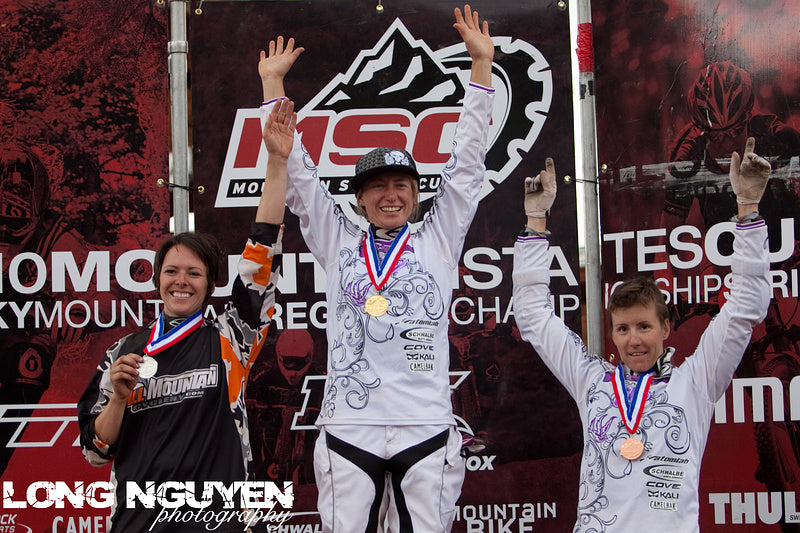 Women's Pro DH Podium